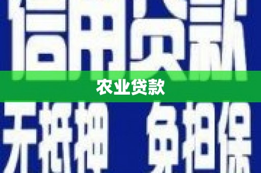 榆中农业贷款
