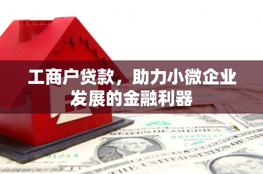 榆中工商户贷款，助力小微企业发展的金融利器