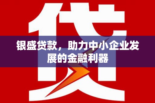榆中银盛贷款，助力中小企业发展的金融利器