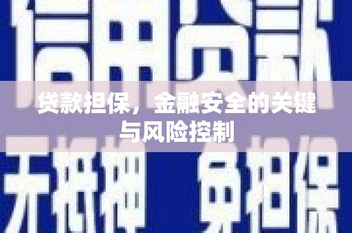 榆中贷款担保，金融安全的关键与风险控制