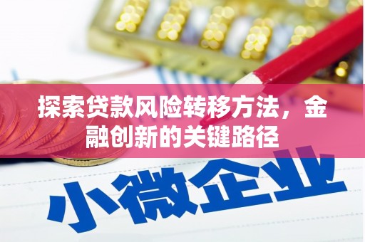 榆中探索贷款风险转移方法，金融创新的关键路径